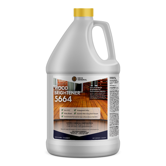DeckGeneral Down Stream Injectable Wood Brightener 5664 - Restore the Natural Color of Wood in Minutes