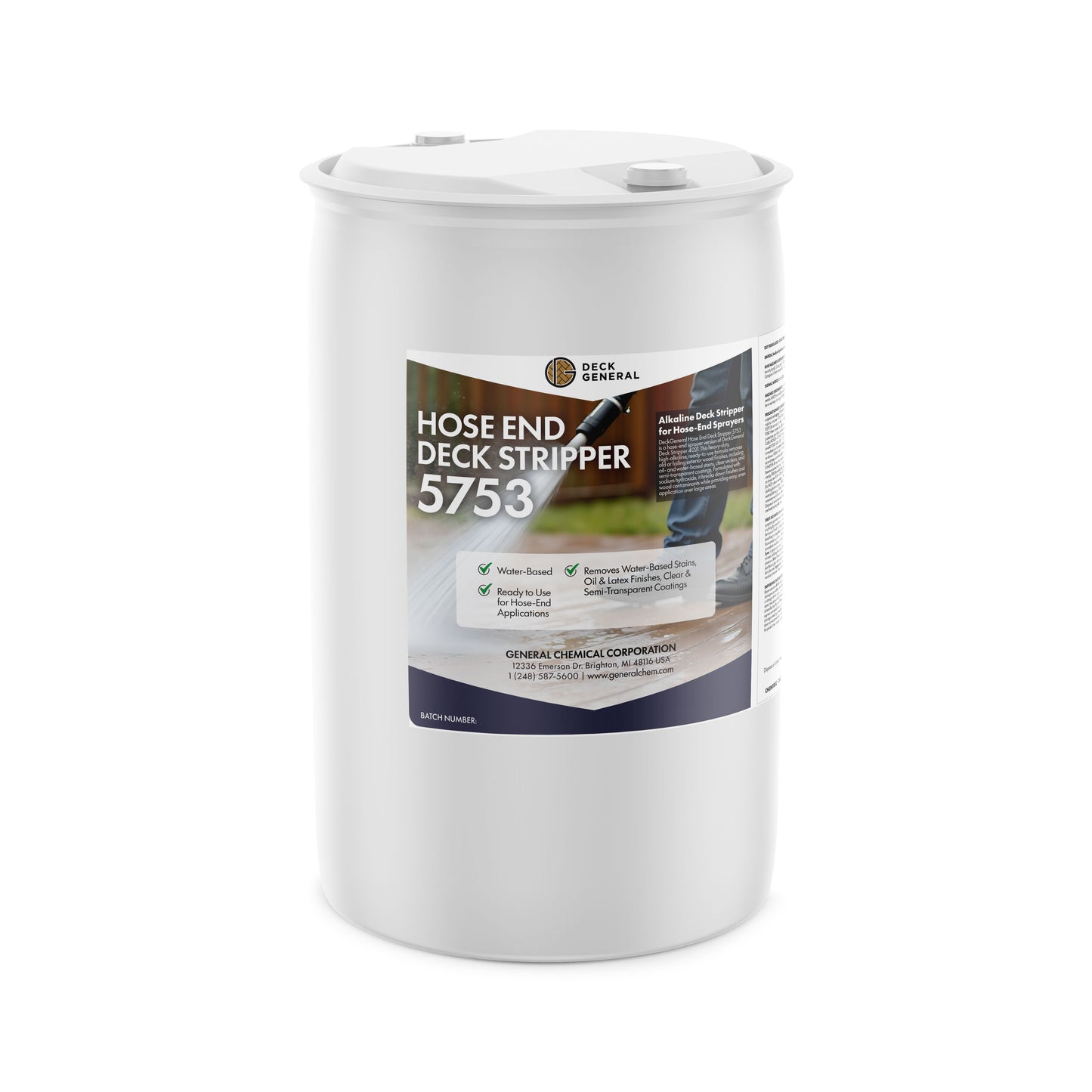 DeckGeneral Hose End Deck Stripper 5753 - Remove Clear and Semi-Clear Stains, Films, and Sealers
