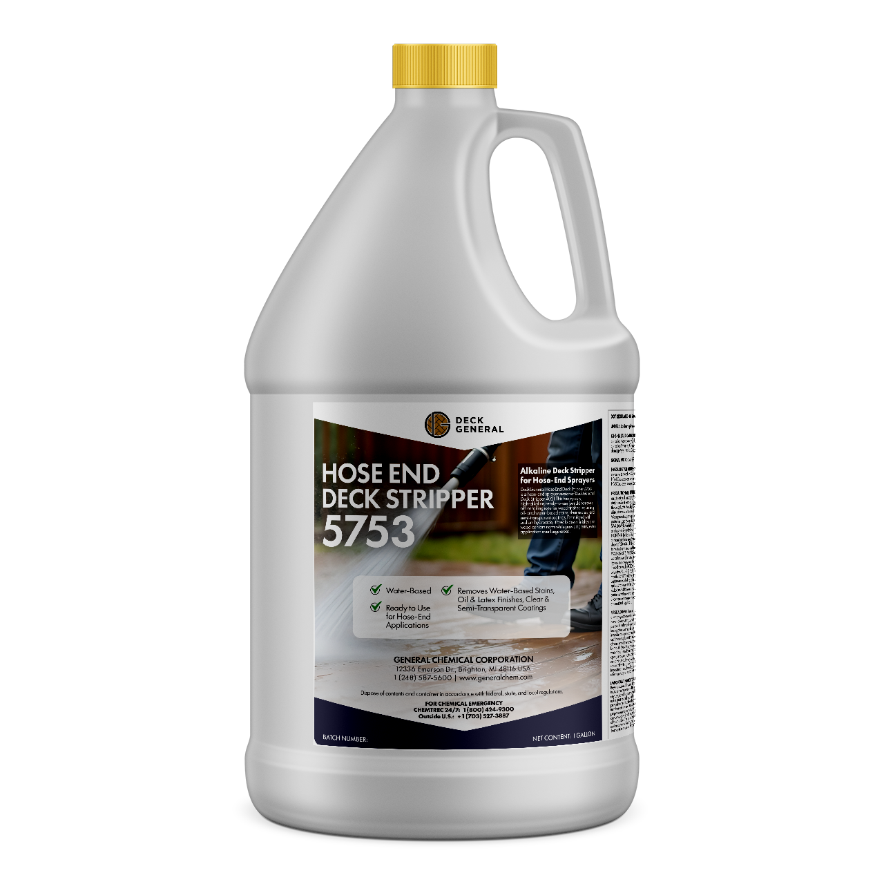 DeckGeneral Hose End Deck Stripper 5753 - Remove Clear and Semi-Clear Stains, Films, and Sealers