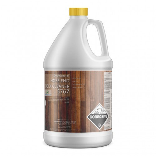 DeckGeneral Hose End Deck Cleaner 5767 - Acidic Cleaner for Wood, Furniture, and Decor