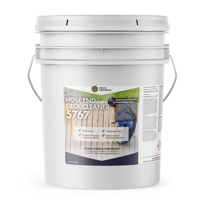 DeckGeneral Hose End Deck Cleaner 5767 - Acidic Cleaner for Wood, Furniture, and Decor