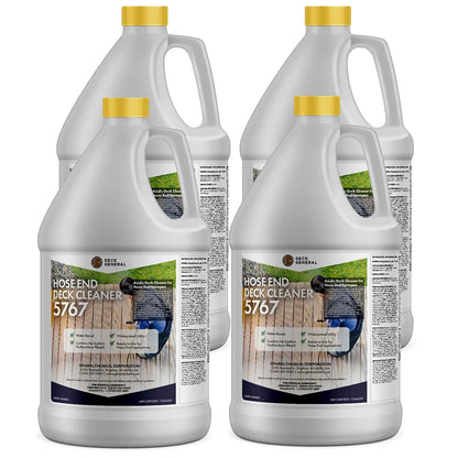 DeckGeneral Hose End Deck Cleaner 5767 - Acidic Cleaner for Wood, Furniture, and Decor