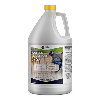 DeckGeneral Hose End Deck Cleaner 5767 - Acidic Cleaner for Wood, Furniture, and Decor