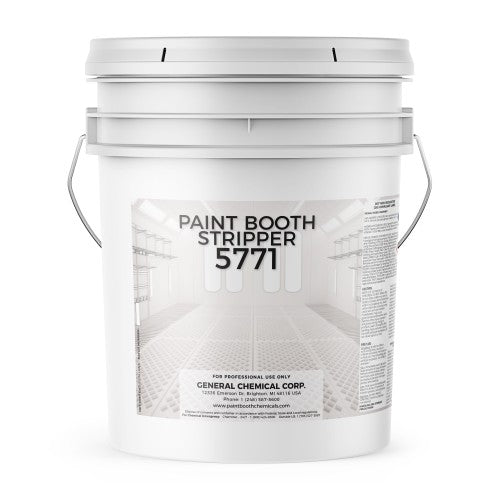 Paint Booth Stripper 5771 - Paint Deposit Remover for Walls and Equipment