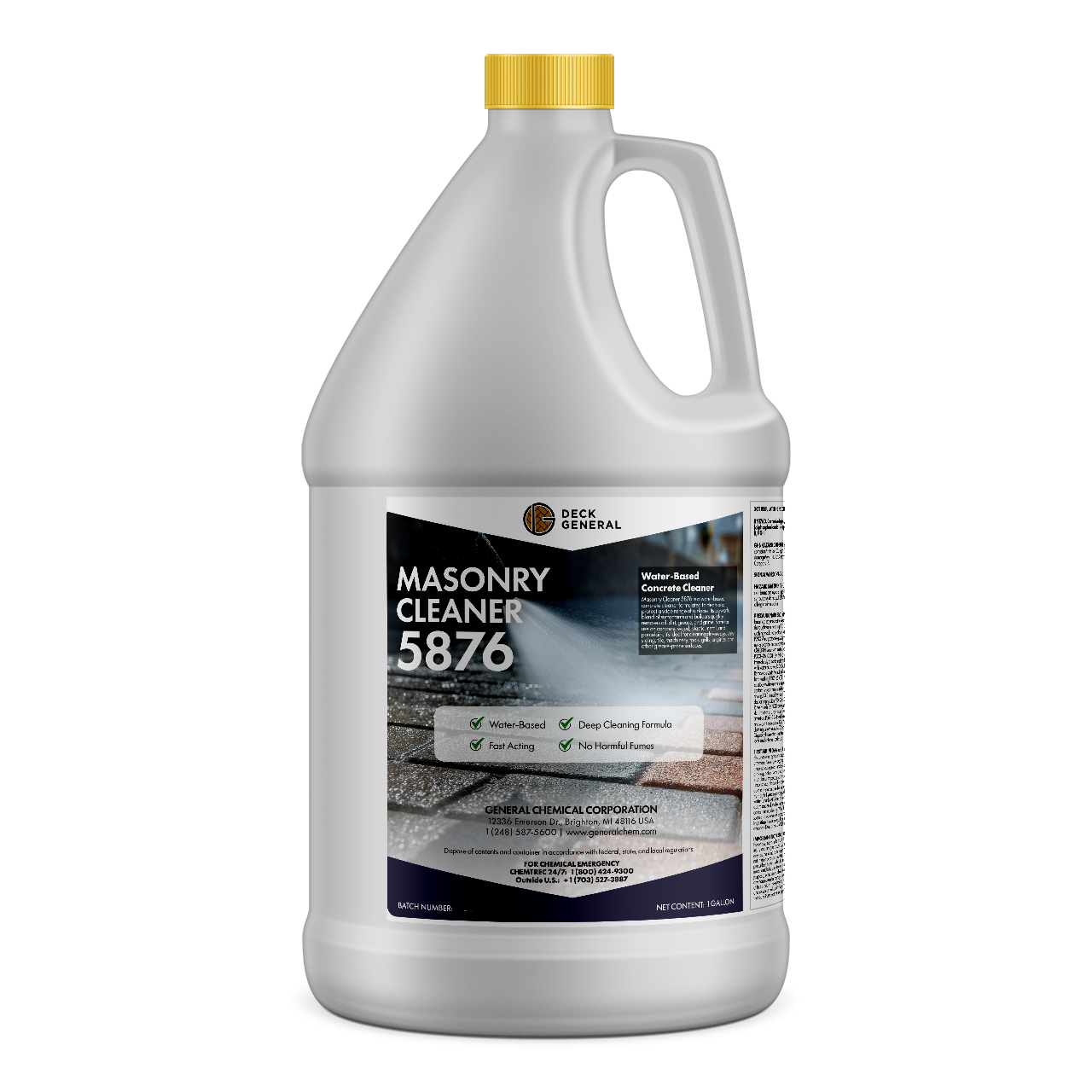 PaverGeneral Masonry Cleaner 5876 - Oil, Grease, and Dirt Remover for Wood, Plastic, Metal, Stone, and More