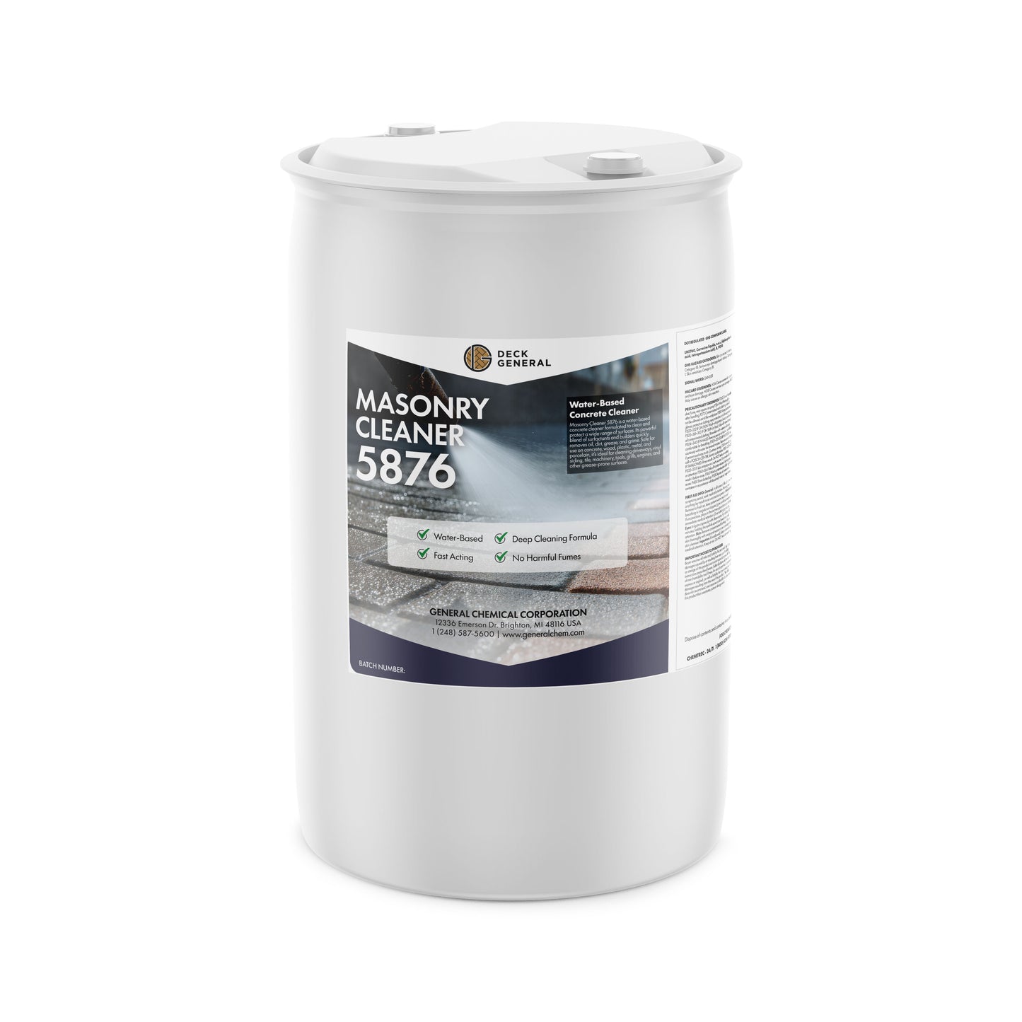 PaverGeneral Masonry Cleaner 5876 - Oil, Grease, and Dirt Remover for Wood, Plastic, Metal, Stone, and More