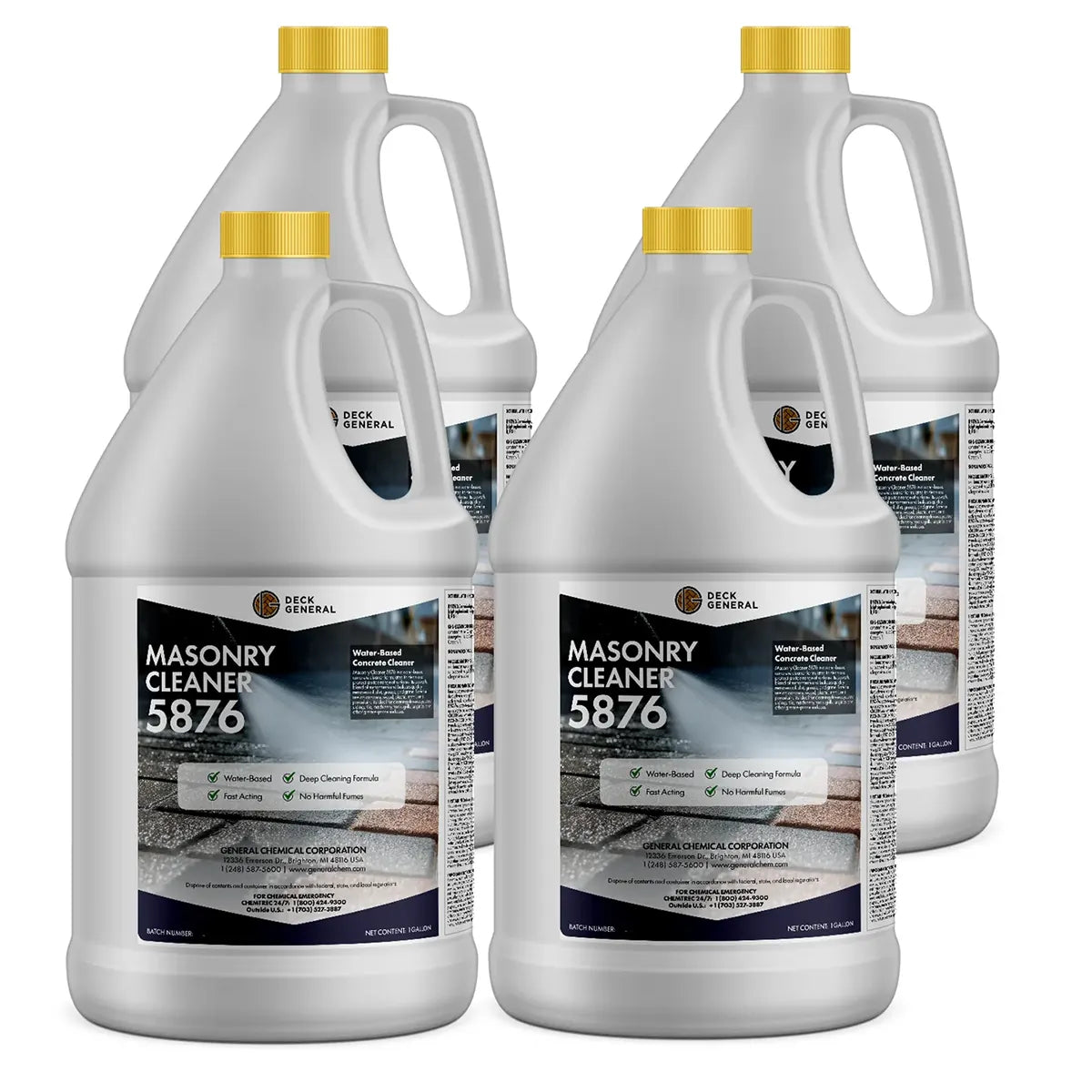 PaverGeneral Masonry Cleaner 5876 - Oil, Grease, and Dirt Remover for Wood, Plastic, Metal, Stone, and More