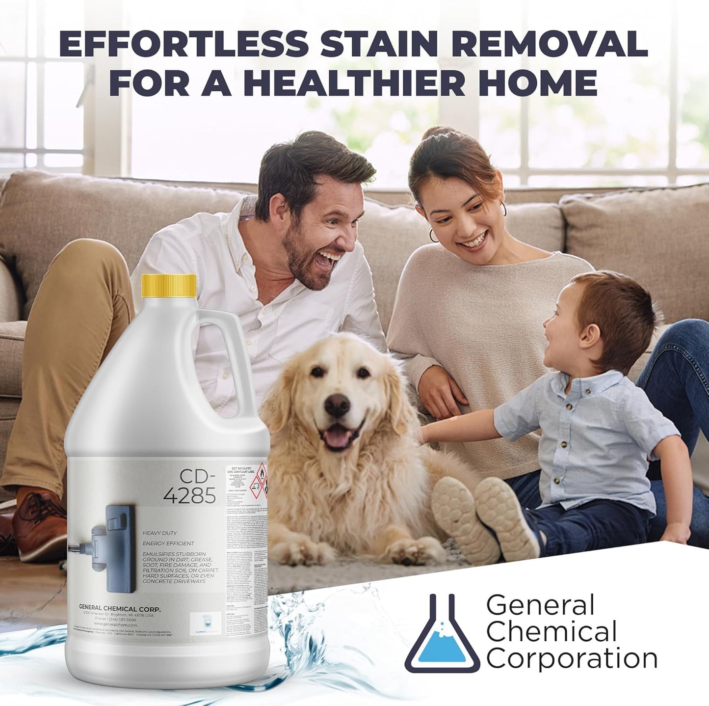CarpetGeneral CD 4285 - Multi Purpose Carpet Degreaser, Stain Remover