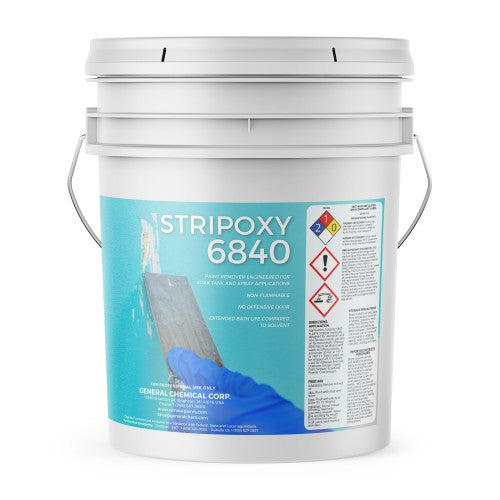 Stripoxy 6840 - Cured and Uncured Epoxy Paint Remover for Metal Surfaces