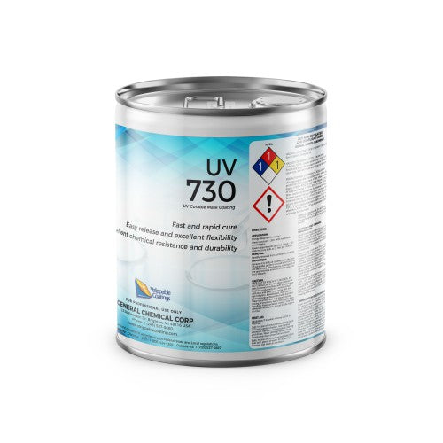UV MetalMask 730 - Easy Peel Protective Clear Film for Metal Surface