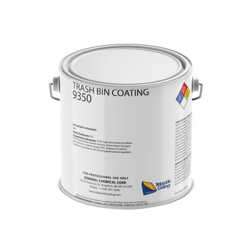 Trash Bin Coating 9350 - Peelable Lining to Keep Trash Cans Cleaner