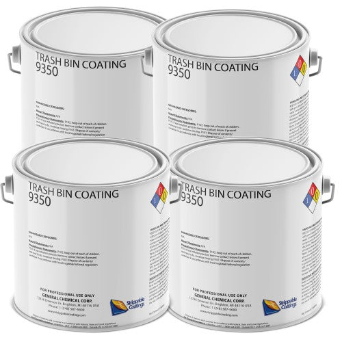 Trash Bin Coating 9350 - Peelable Lining to Keep Trash Cans Cleaner