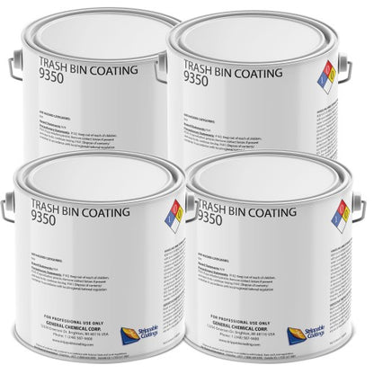 Trash Bin Coating 9350 - Peelable Lining to Keep Trash Cans Cleaner