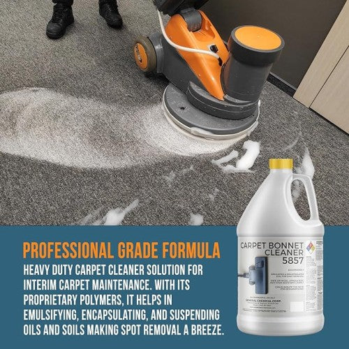 CarpetGeneral Carpet Bonnet Cleaner 5857 - Carpet Cleaning Shampoo for Rotary Cleaners