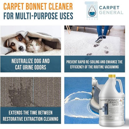 CarpetGeneral Carpet Bonnet Cleaner 5857 - Carpet Cleaning Shampoo for Rotary Cleaners