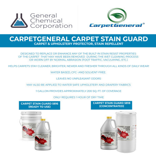 Carpet Stain  Guard 5816 - Ready to Use Carpet and Upholstery Protector, Stain Repellent