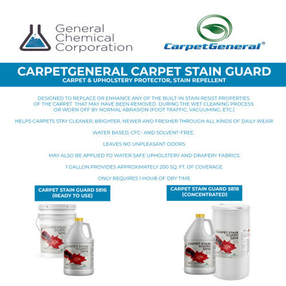 Carpet Stain  Guard 5816 - Ready to Use Carpet and Upholstery Protector, Stain Repellent