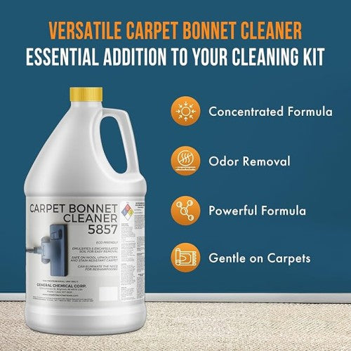 CarpetGeneral Carpet Bonnet Cleaner 5857 - Carpet Cleaning Shampoo for Rotary Cleaners