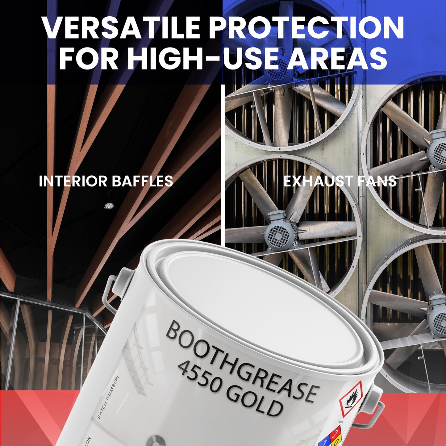 Booth Grease 4550 Gold - Protective Paint Coating for Heavy Overspray