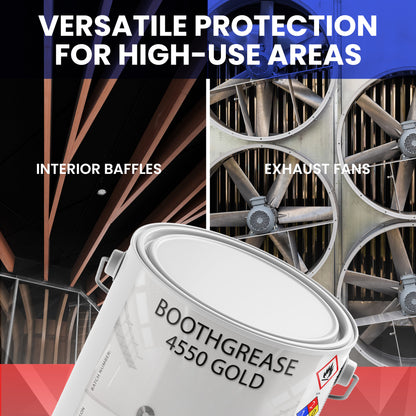 Booth Grease 4550 Gold - Protective Paint Coating for Heavy Overspray