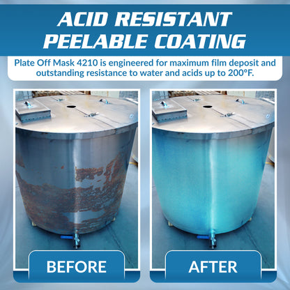 Plate Off Mask 4210 - Blue Peelable Solvent Based Maskant