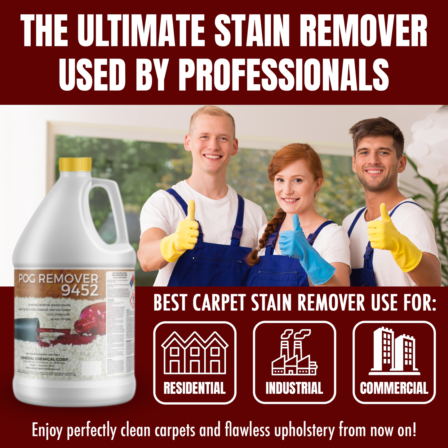 CarpetGeneral POG Remover 9452 - Simple Effective Stain Remover