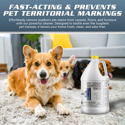 Pet Urine Smell and Odor Remover 5905 - Eliminate Organic Pet Odors