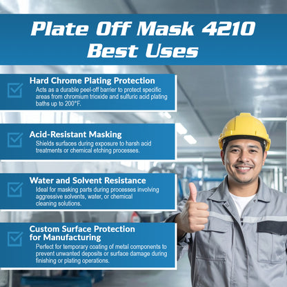 Plate Off Mask 4210 - Blue Peelable Solvent Based Maskant