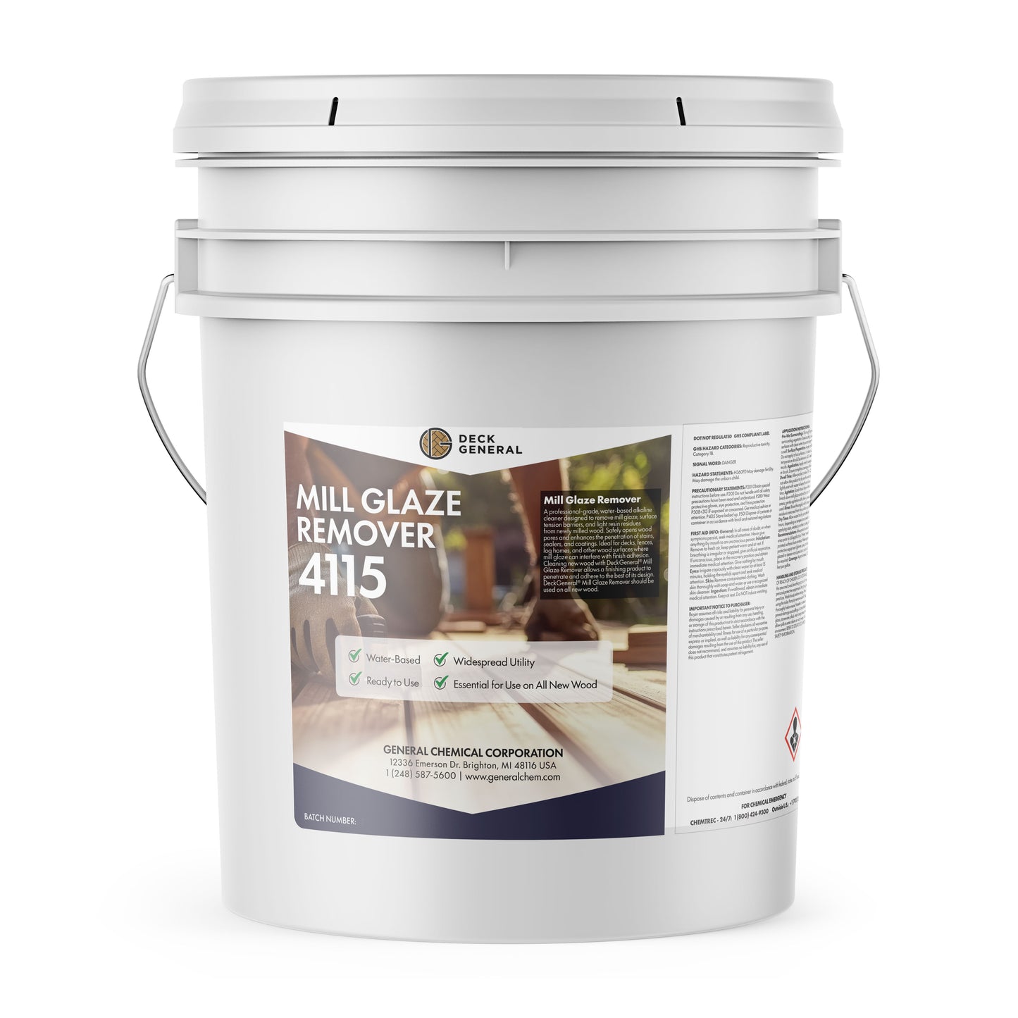 DeckGeneral Mill Glaze Remover - Remove Resin from New Wood