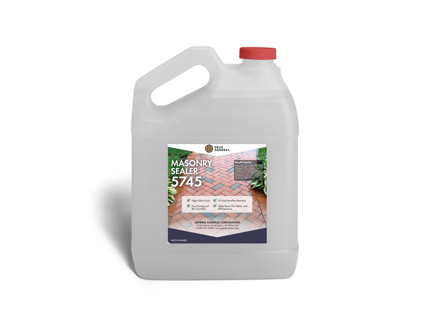 PaverGeneral Masonry Sealer 5745 - High Gloss Finish for Water Damage Protection