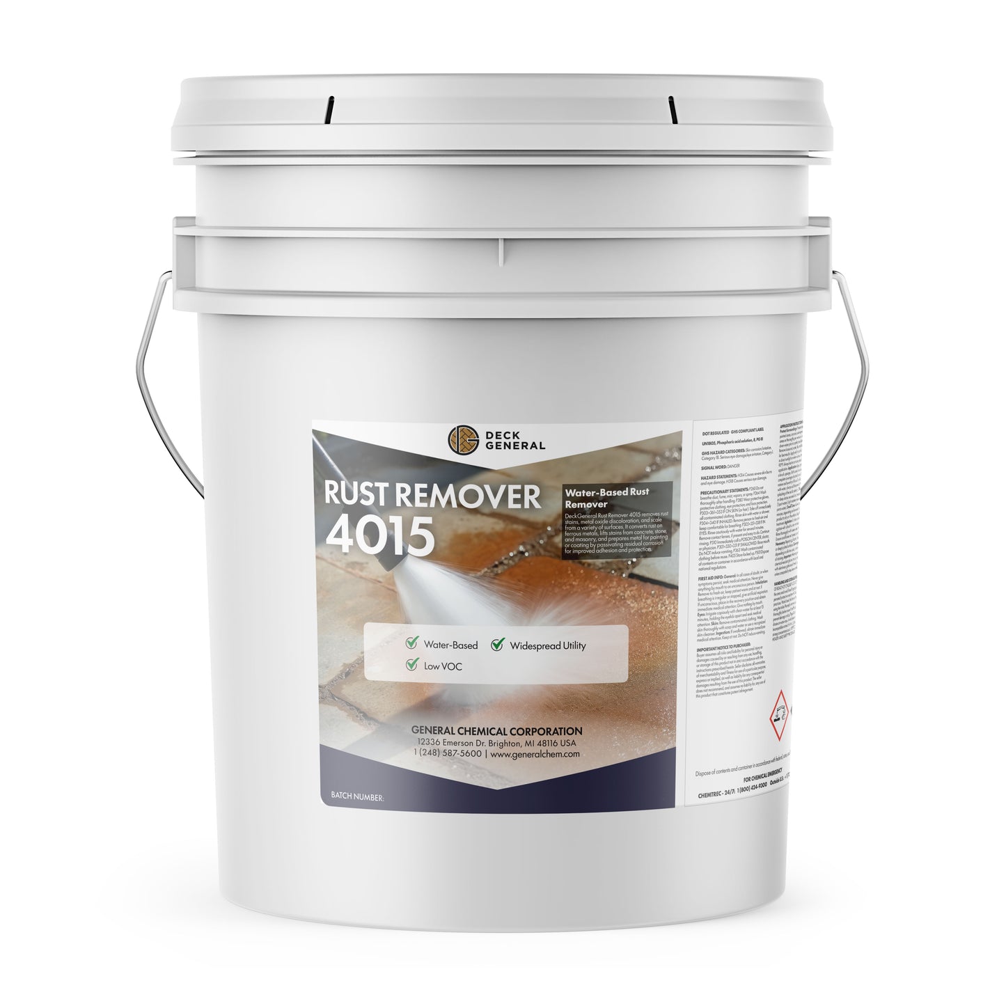 PaverGeneral Rust Remover 4015 - Effective Rust Clean Up for Walkways, Pools, Brick, and More