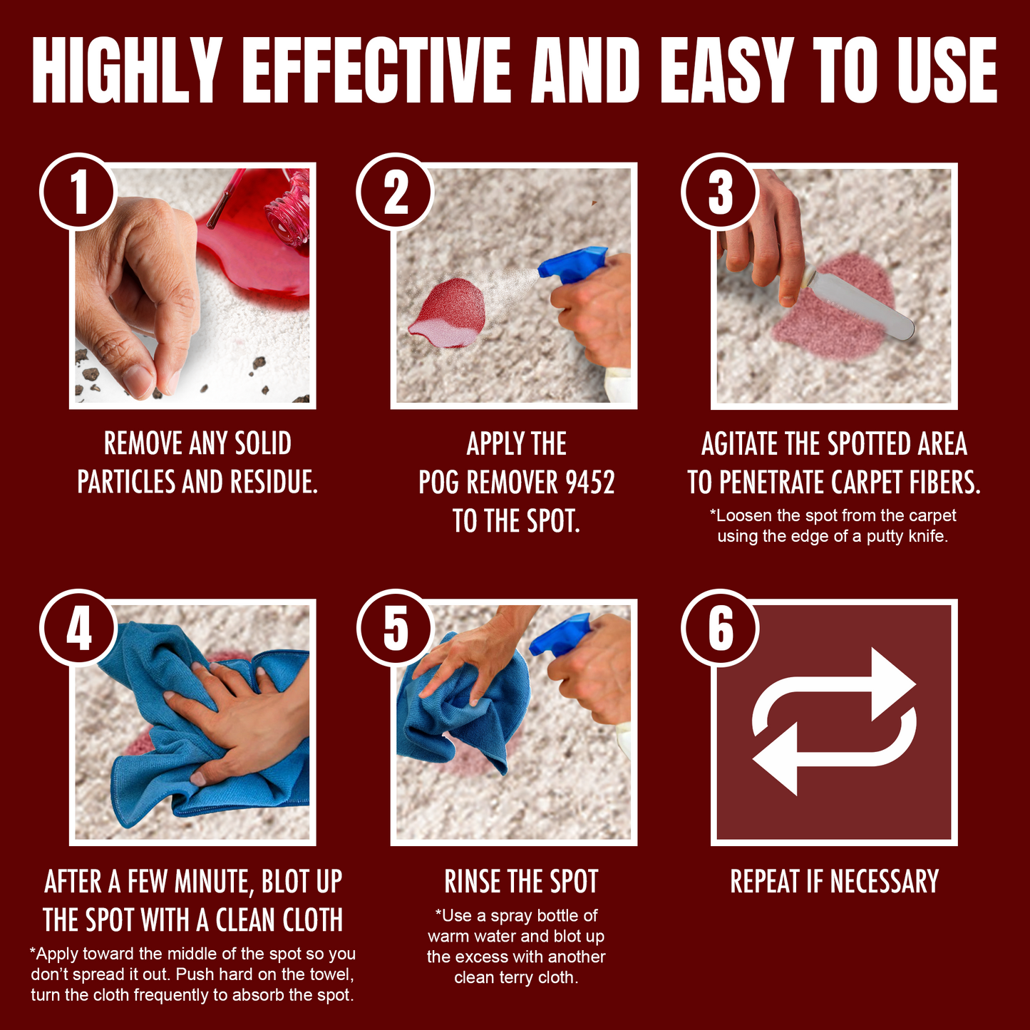 CarpetGeneral POG Remover 9452 - Simple Effective Stain Remover