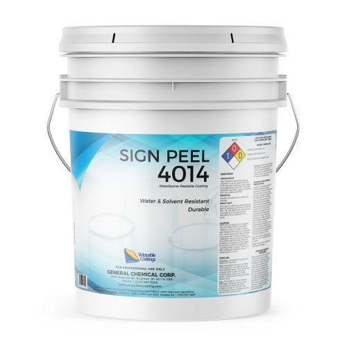 Sign Peel 4014 - Clear Paint Protection Coating for Plastic, Polycarbonate, and Acrylic