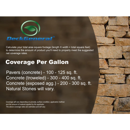 PaverGeneral Masonry Sealer 4454 - Water Damage Protection Invisible Finish Sealer