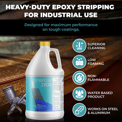 Stripoxy 2800 - Water Based Epoxy Paint Remover for Aluminum