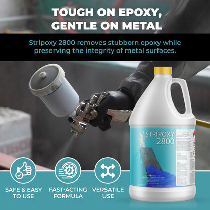 Stripoxy 2800 - Water Based Epoxy Paint Remover for Aluminum