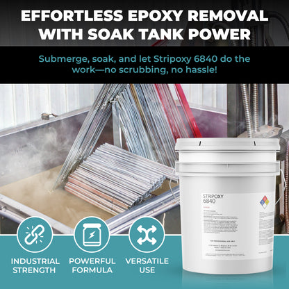 Stripoxy 6840 - Cured and Uncured Epoxy Paint Remover for Metal Surfaces