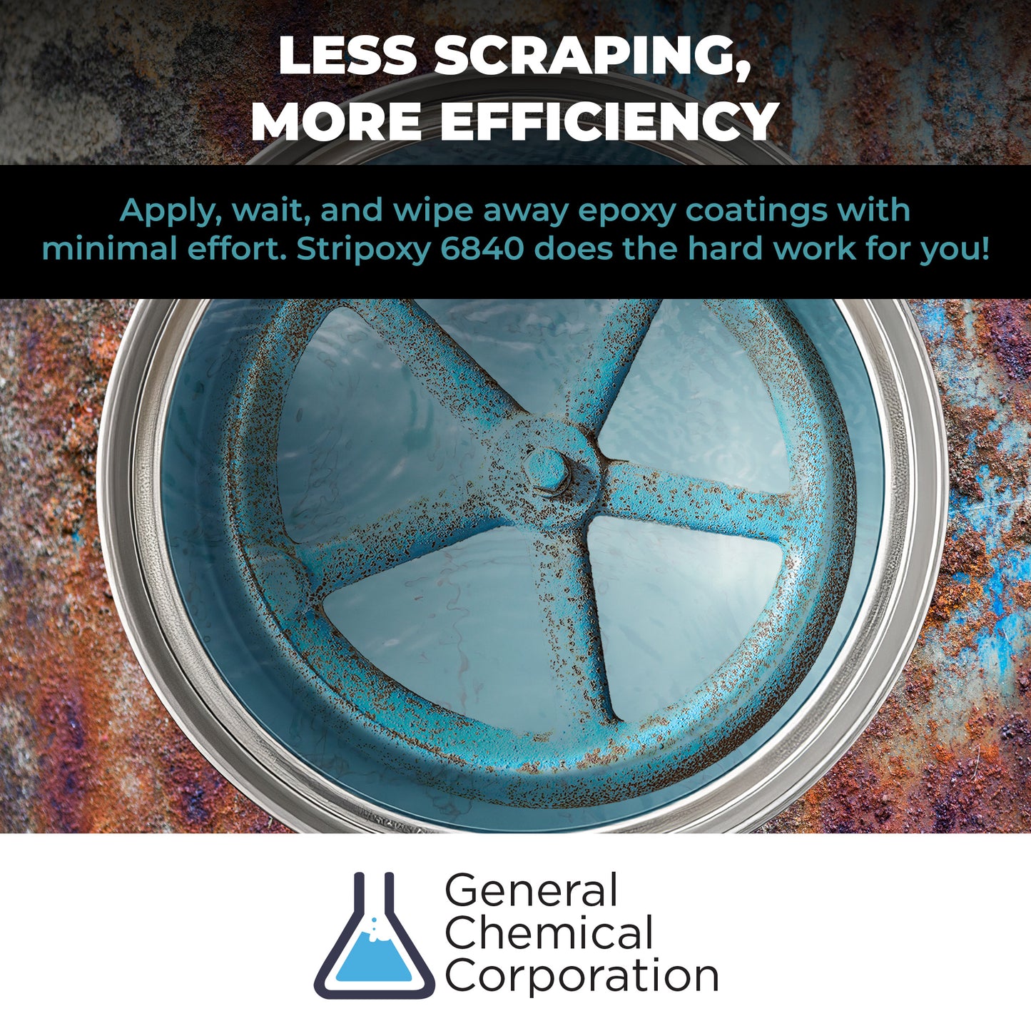 Stripoxy 6840 - Cured and Uncured Epoxy Paint Remover for Metal Surfaces