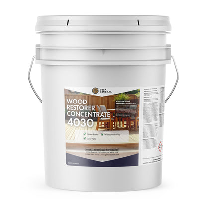 DeckGeneral Wood Restorer Concentrate 4030 - Restore Your Wood and Remove Mildew and Weather Stains