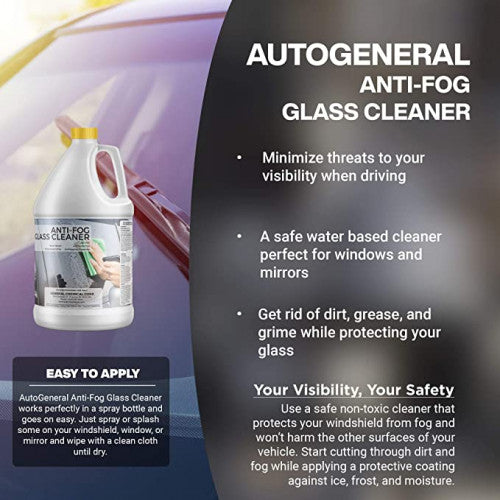 AutoGeneral Anti Fog Glass Cleaner - Clear and Protect Windows for Cars, Planes, and More