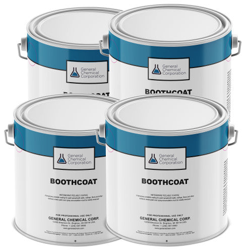 Boothcoat 5201 - Peelable White Protective Coating for Spray Paint Application