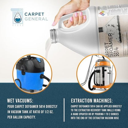 CarpetGeneral Carpet Defoamer 5814 - Protect Your Vacuum and Clean Better