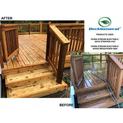 DeckGeneral Down Stream Injectable Deck Stripper 4167 - Remove Wood Stain Fast with a Downstream Injector
