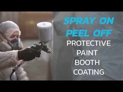 Boothcoat 5201 - Peelable White Protective Coating for Spray Paint Application