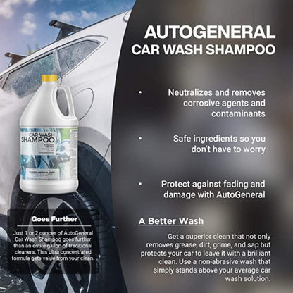 AutoGeneral Car Wash Shampoo - Automotive Soap for a Safe Effective Clean