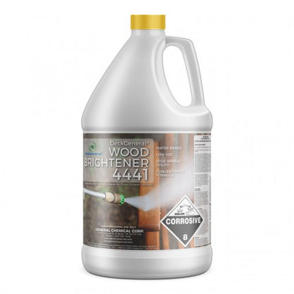 DeckGeneral Down Stream Injectable Wood Brightener 4441 - Revitalize Wood's Natural Color and Vibrancy