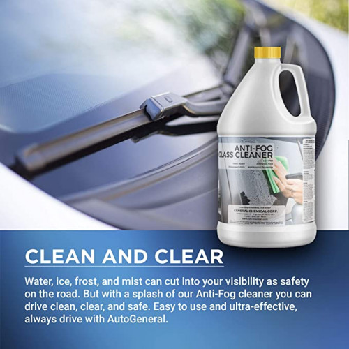 Anti-Fog Window & Windshield Glass Cleaner for Cars & More